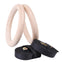 Gymnastic Rings Workout Set with Adjustable Straps